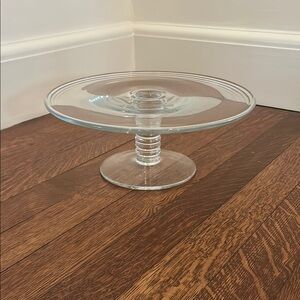 Tiffany & Co Mesa Glass Cake Stand